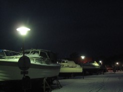Sydsjælland Kalvehave havn i sne 214